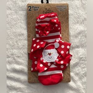 Baby Essentials Headband & Knee-high Socks